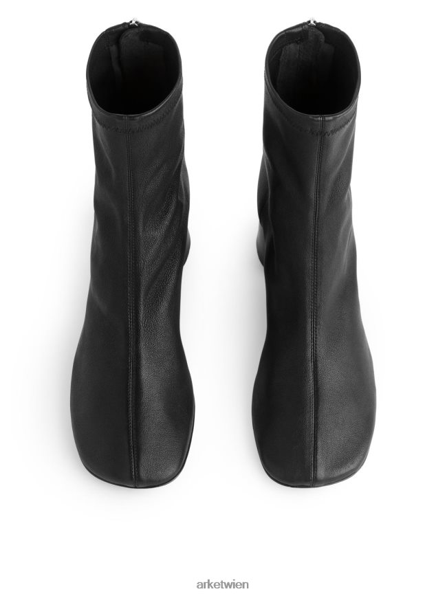 ARKET Sock-Boots aus Stretch-Leder Schwarz Frauen 8RF08T699 Schuhwerk