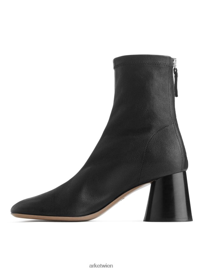 ARKET Sock-Boots aus Stretch-Leder Schwarz Frauen 8RF08T699 Schuhwerk