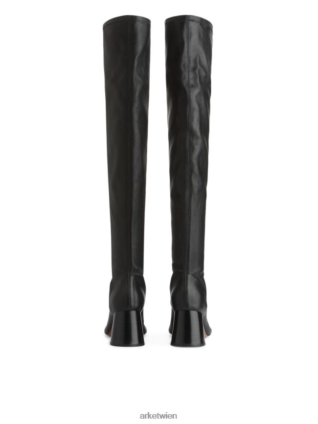 ARKET Stiefel aus Stretchleder Schwarz Frauen 8RF08T701 Schuhwerk