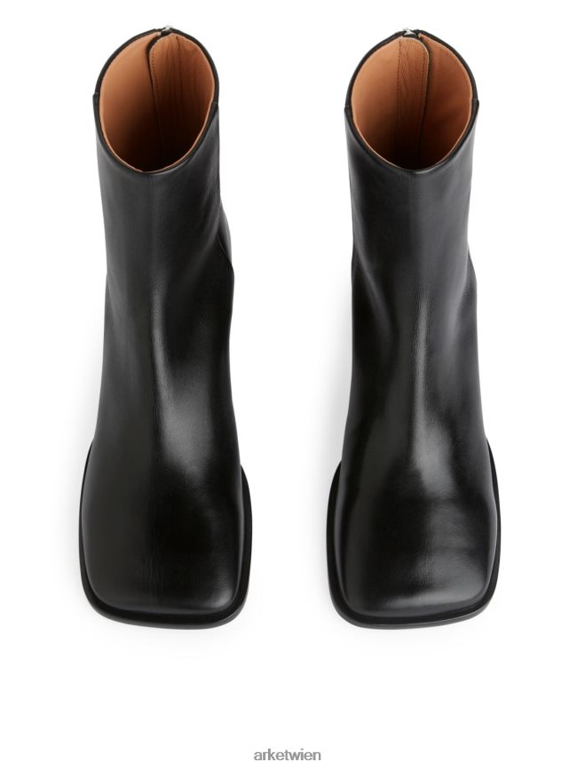 ARKET Stiefeletten aus Leder Schwarz Frauen 8RF08T700 Schuhwerk