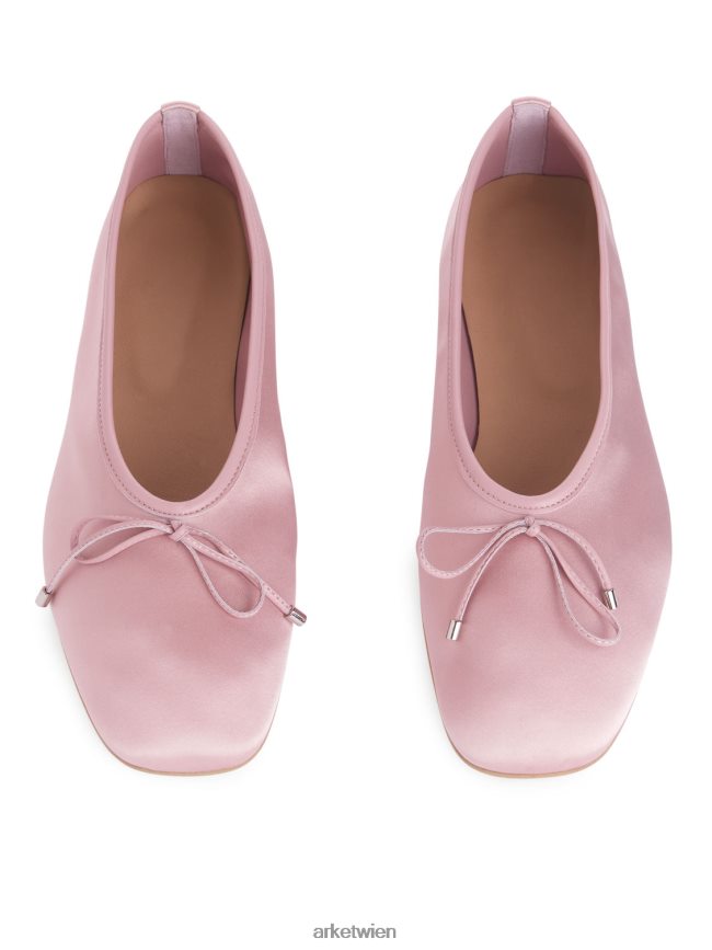 ARKET Ballerinas aus Satin Rosa Frauen 8RF08T718 Schuhwerk