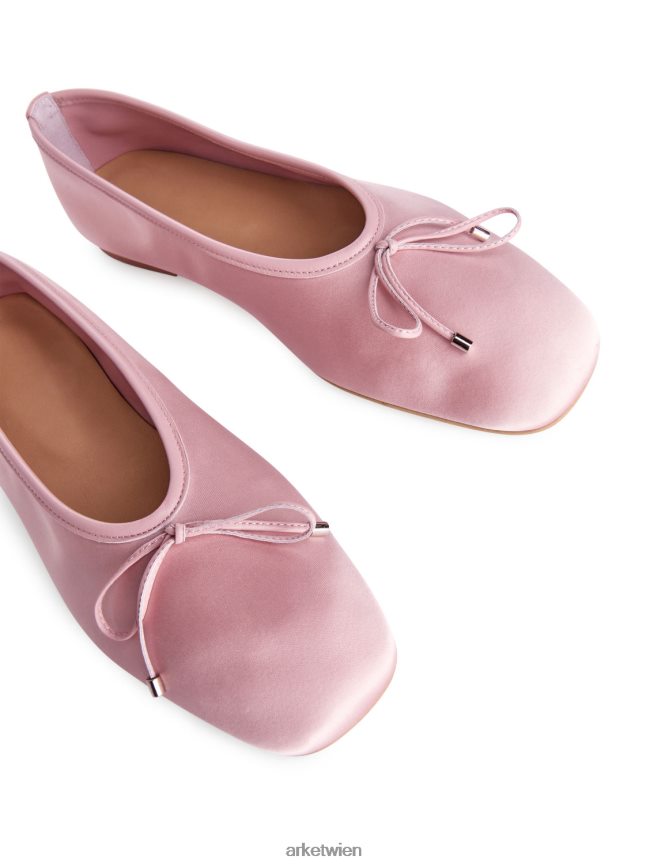 ARKET Ballerinas aus Satin Rosa Frauen 8RF08T718 Schuhwerk