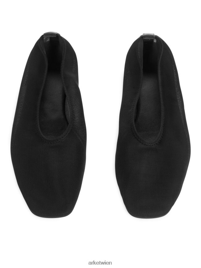 ARKET Mesh-Ballerinas Schwarz Frauen 8RF08T717 Schuhwerk