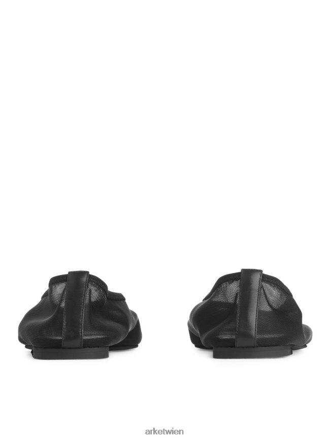 ARKET Mesh-Ballerinas Schwarz Frauen 8RF08T717 Schuhwerk
