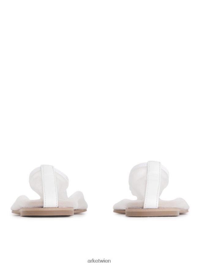 ARKET Mesh-Ballerinas cremefarben Frauen 8RF08T713 Schuhwerk