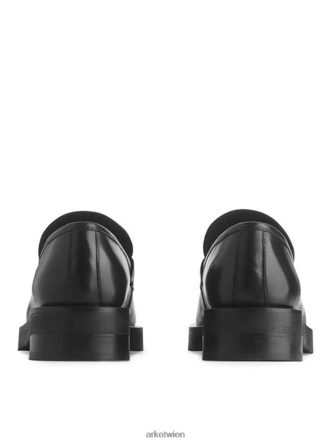 ARKET Penny-Loafer aus Leder Schwarz Frauen 8RF08T691 Schuhwerk