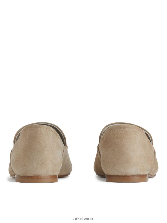 ARKET Wildleder-Slipper Beige Frauen 8RF08T688 Schuhwerk