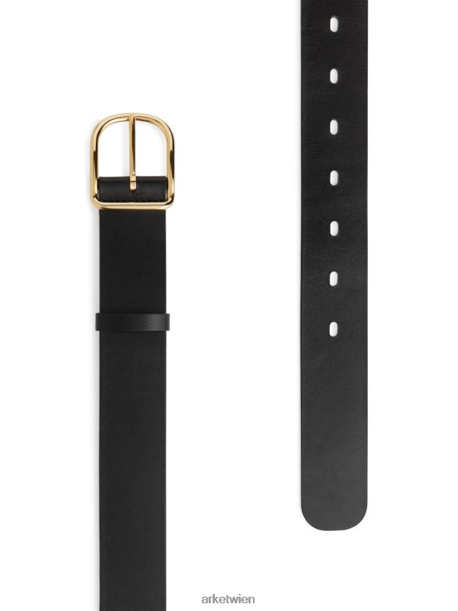 ARKET Ledergürtel Schwarz Frauen 8RF08T829 Zubehör