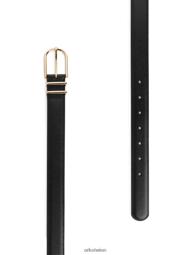 ARKET Ledergürtel Schwarz Frauen 8RF08T839 Zubehör
