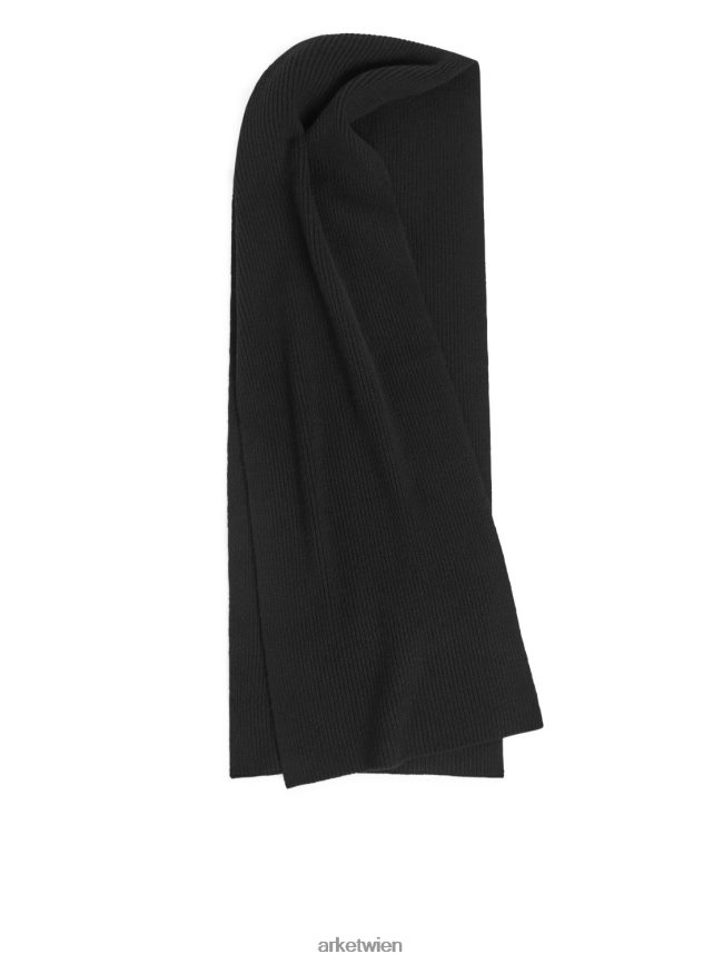 ARKET Schal aus Kaschmirmischung Schwarz Frauen 8RF08T842 Zubehör