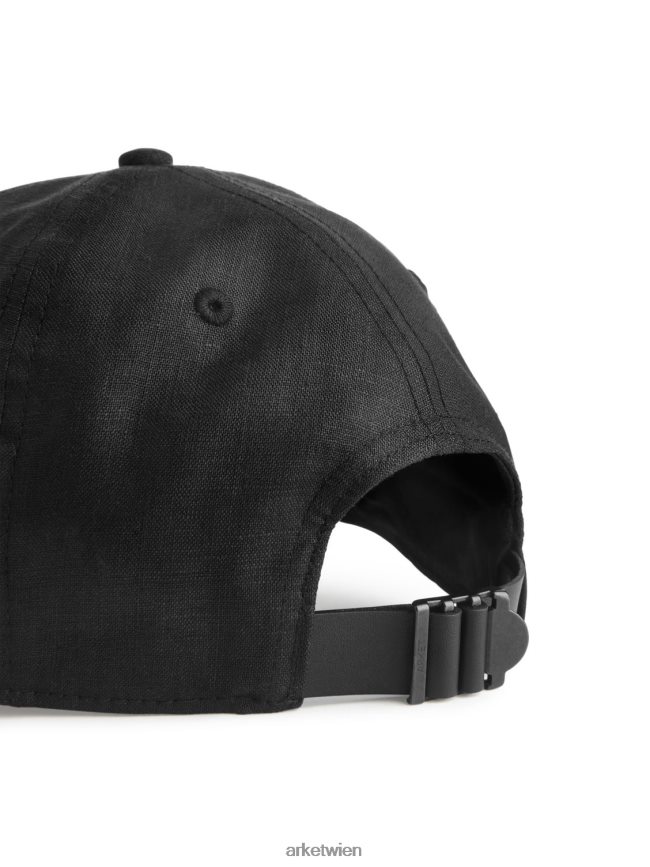 ARKET Leinenmütze Schwarz Frauen 8RF08T818 Zubehör