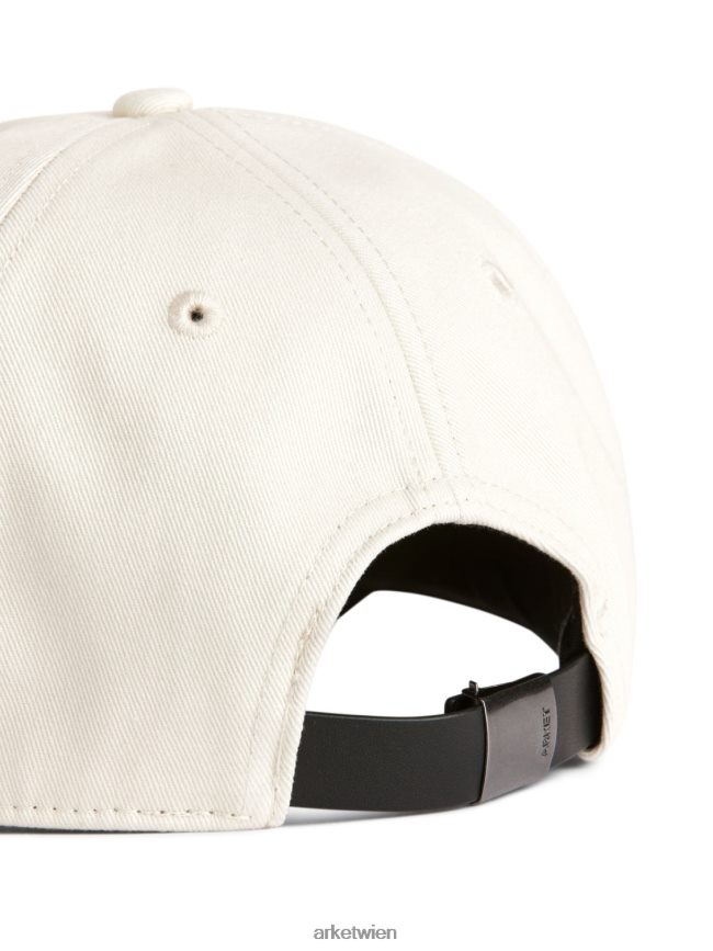 ARKET Mütze aus Baumwolltwill cremefarben/schwarz Frauen 8RF08T822 Zubehör