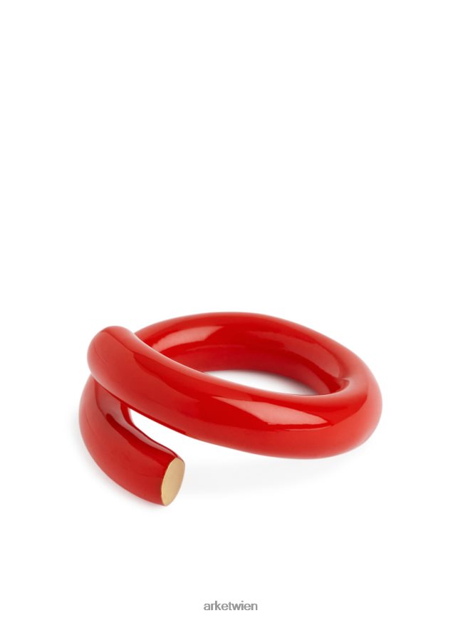 ARKET Offener Ring aus Emaille Rot Frauen 8RF08T792 Zubehör