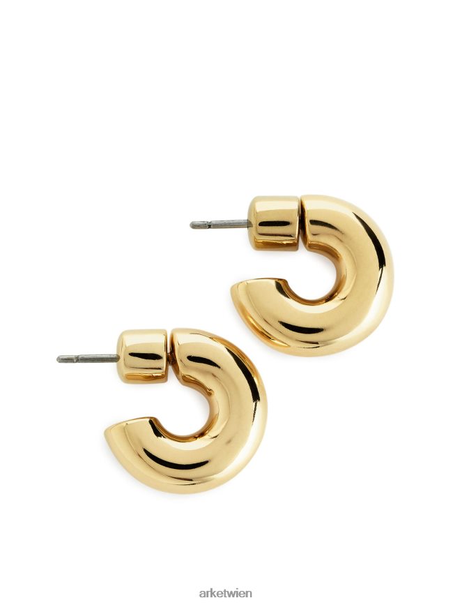 ARKET kleine vergoldete Creolen Gold Frauen 8RF08T808 Zubehör