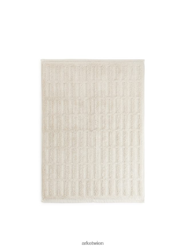 ARKET Badematte aus Baumwolle Beige unisex 8RF08T1351 Haushaltswaren