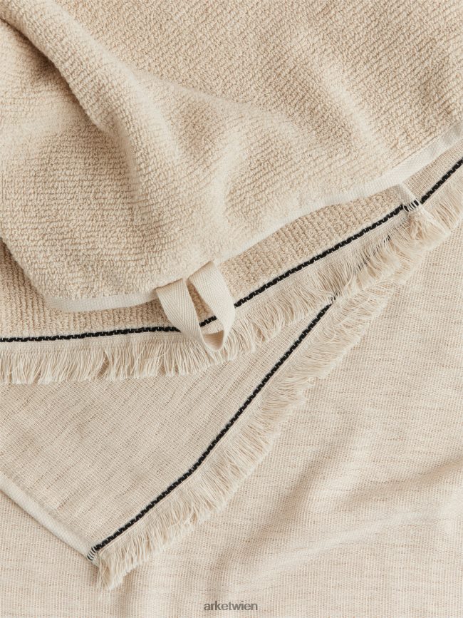 ARKET Baumwollhandtuch 50 x 70 cm Beige unisex 8RF08T1354 Haushaltswaren