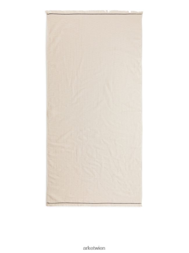 ARKET Baumwollhandtuch 70 x 140 cm Beige unisex 8RF08T1352 Haushaltswaren