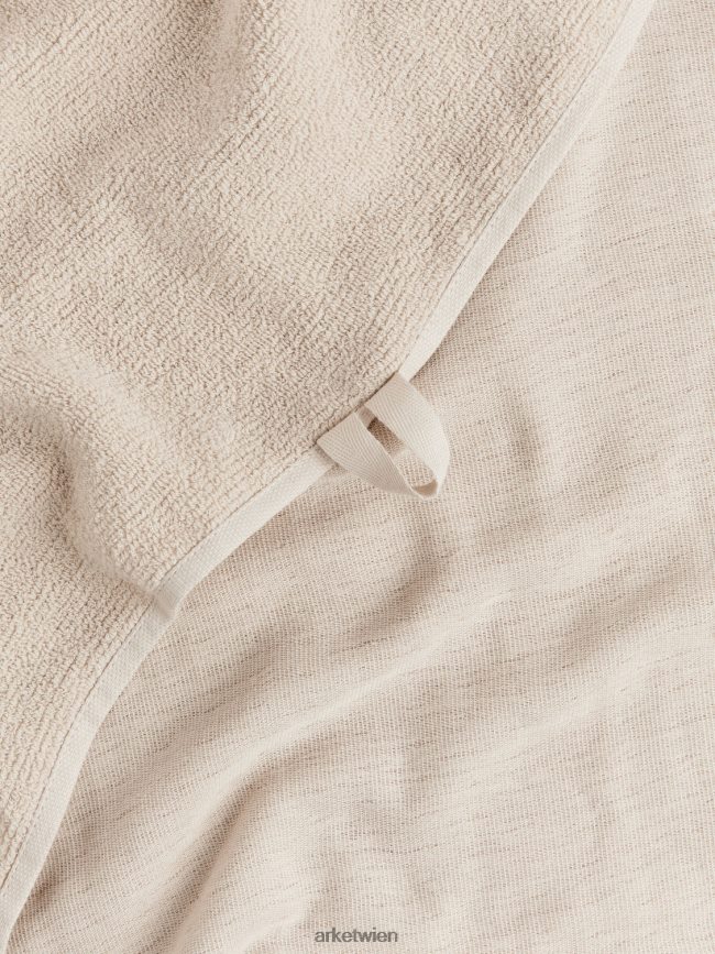 ARKET Baumwollhandtuch 70 x 140 cm Beige unisex 8RF08T1352 Haushaltswaren