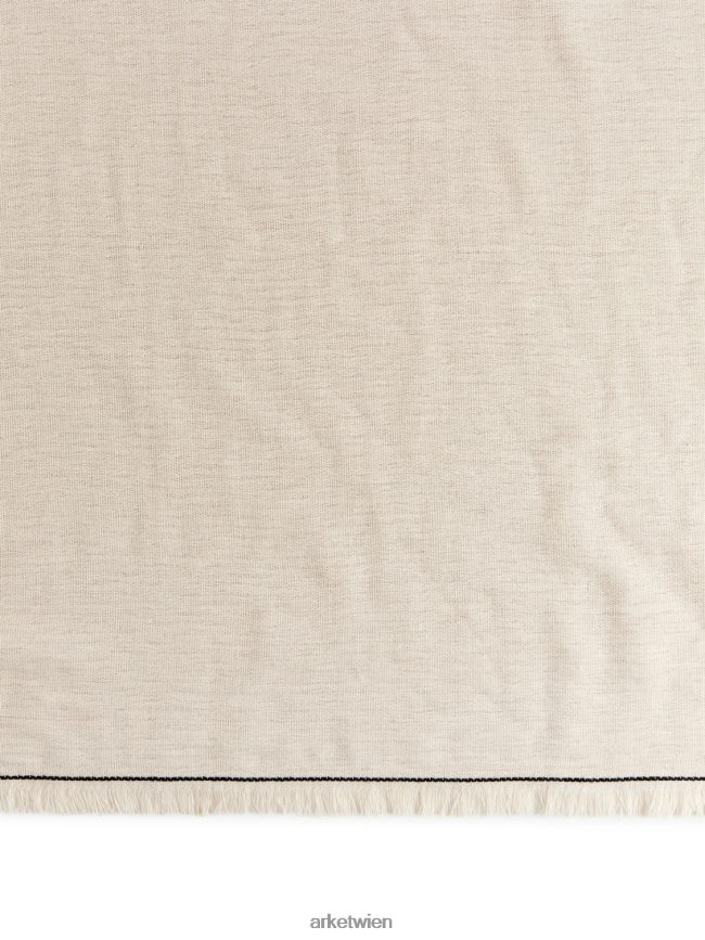 ARKET Baumwollhandtuch 70 x 140 cm Beige unisex 8RF08T1352 Haushaltswaren