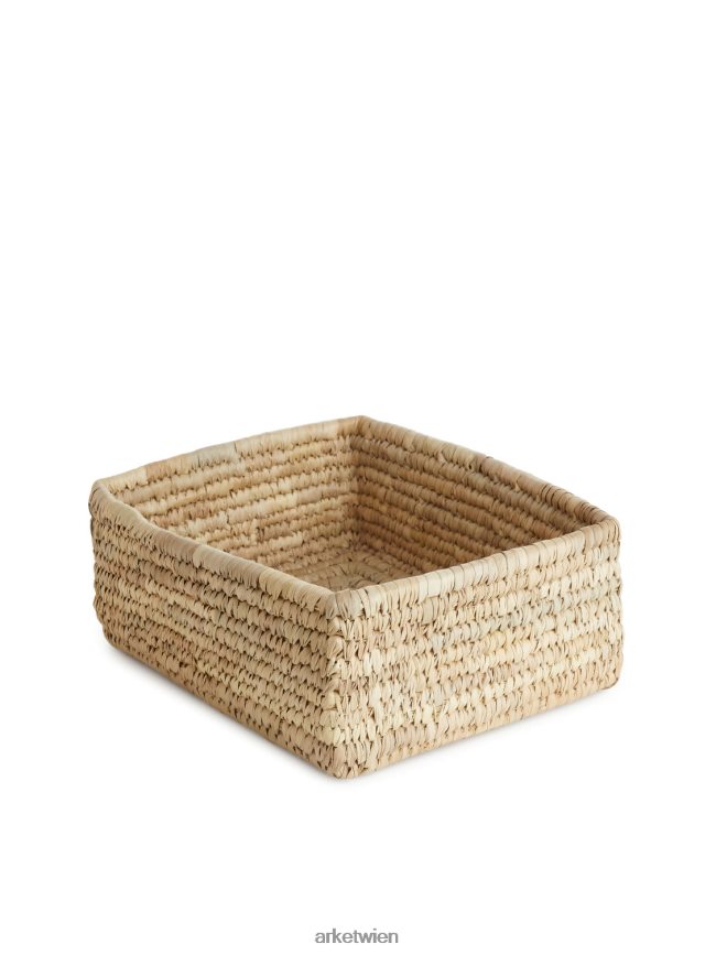 ARKET Ein World of Craft-Aufbewahrungskorb aus Palmenholz Beige unisex 8RF08T1347 Haushaltswaren