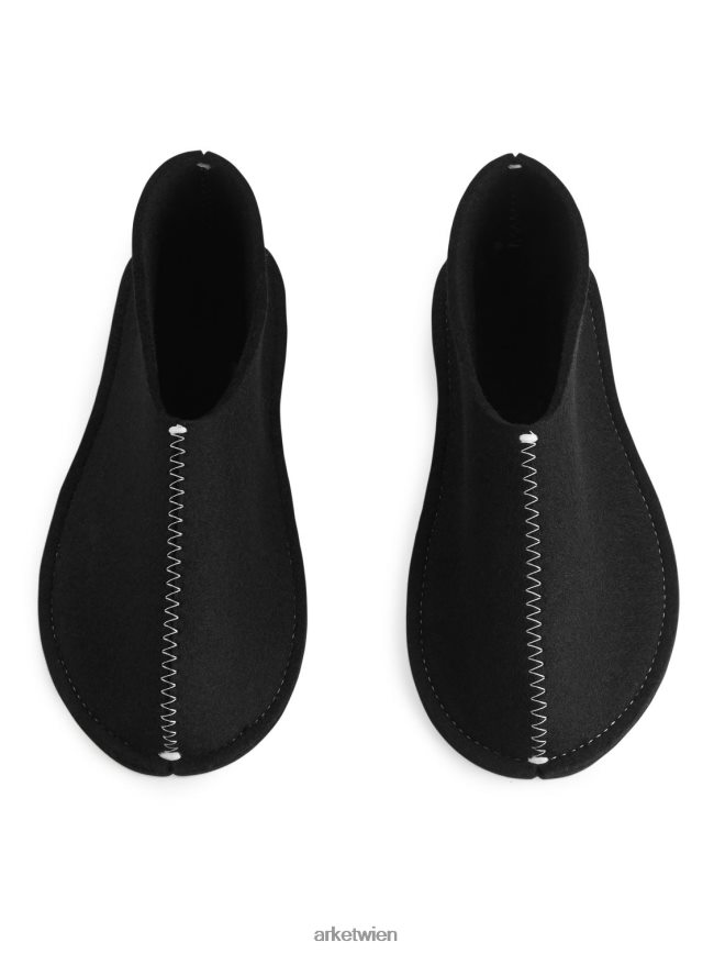 ARKET Pia Wallen Wollhausschuhe Schwarz unisex 8RF08T722 Haushaltswaren