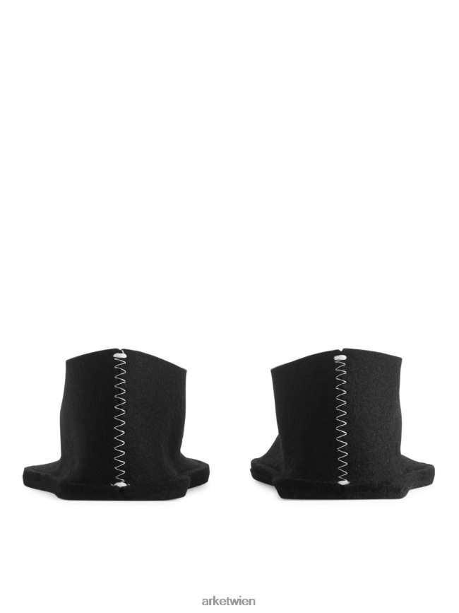 ARKET Pia Wallen Wollhausschuhe Schwarz unisex 8RF08T722 Haushaltswaren