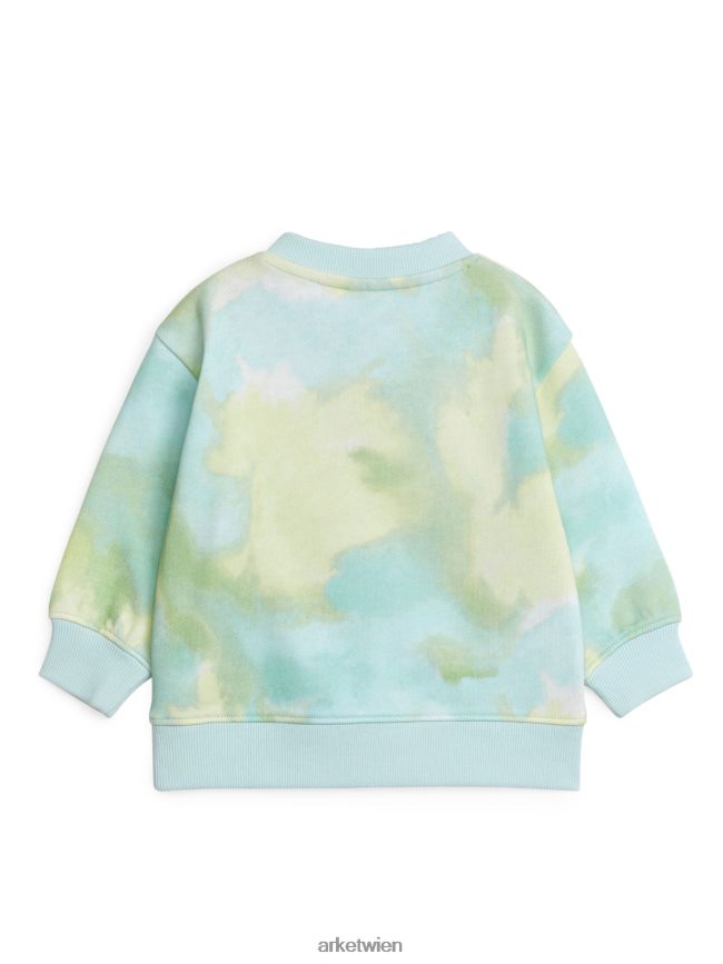 ARKET Baumwoll-Sweatshirt blau/batik Kinder 8RF08T1698 Kleidung