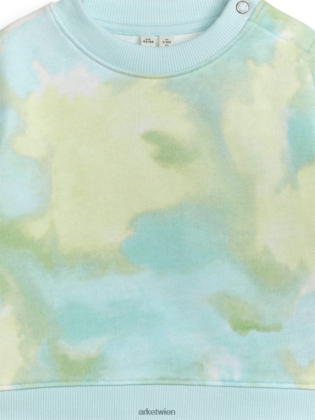 ARKET Baumwoll-Sweatshirt blau/batik Kinder 8RF08T1698 Kleidung