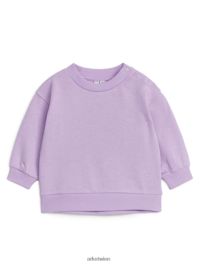 ARKET Baumwoll-Sweatshirt lila Kinder 8RF08T1688 Kleidung