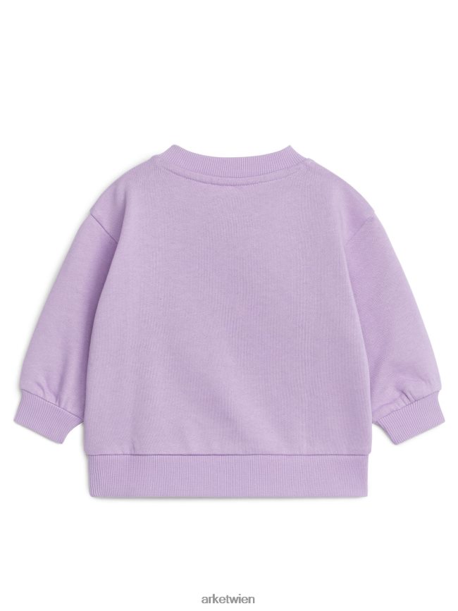 ARKET Baumwoll-Sweatshirt lila Kinder 8RF08T1688 Kleidung