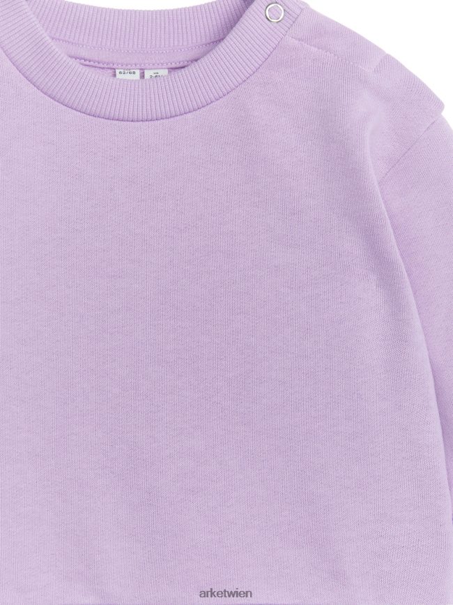 ARKET Baumwoll-Sweatshirt lila Kinder 8RF08T1688 Kleidung
