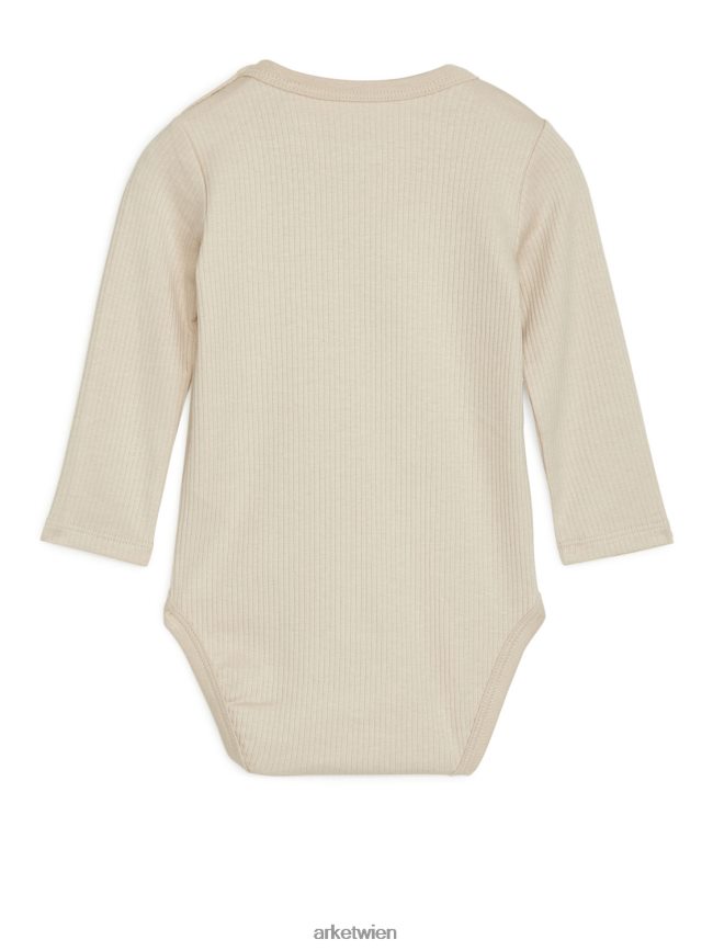 ARKET Body aus Baumwoll-Lyocell hell beige Kinder 8RF08T1755 Kleidung