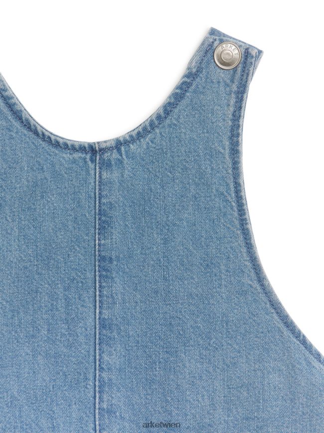 ARKET Jeans-Latzkleid Blau Kinder 8RF08T1741 Kleidung