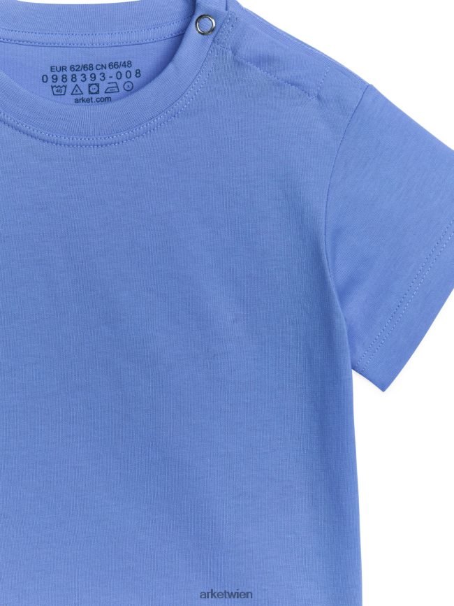 ARKET Kurzärmeliges T-shirt Blau Kinder 8RF08T1749 Kleidung