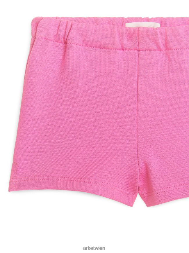 ARKET Shorts aus Baumwollfrottee Rosa Kinder 8RF08T1740 Kleidung