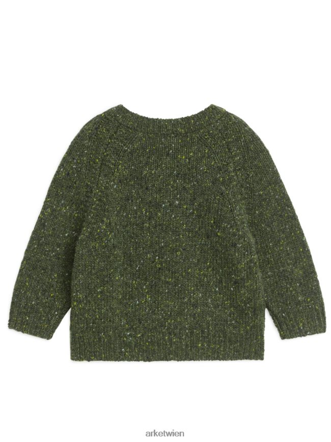 ARKET Strickjacke aus Nissenwolle grün/Nissen Kinder 8RF08T1763 Kleidung