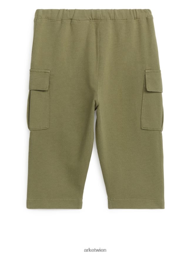ARKET Utility-Hose aus Jersey Khakigrün Kinder 8RF08T1689 Kleidung