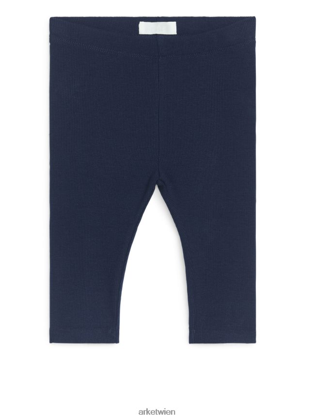 ARKET gerippte Leggings Dunkelblau Kinder 8RF08T1772 Kleidung