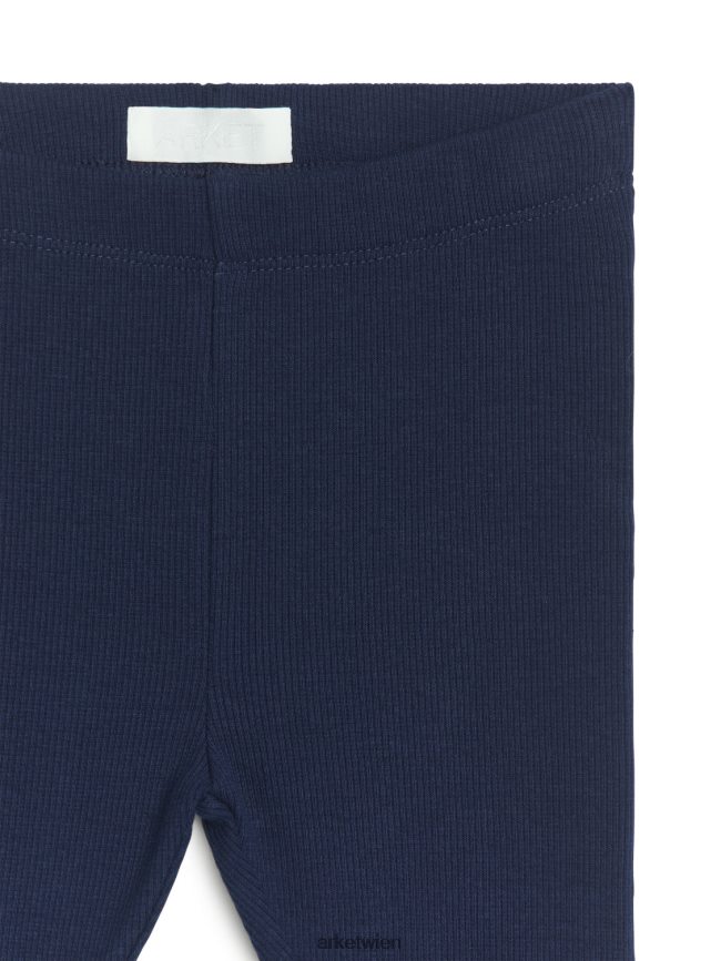 ARKET gerippte Leggings Dunkelblau Kinder 8RF08T1772 Kleidung