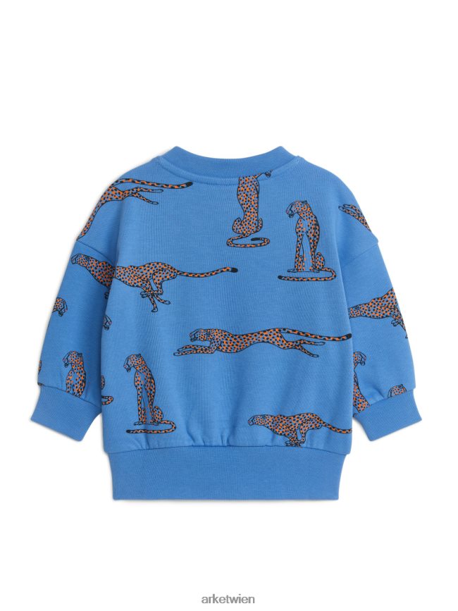 ARKET lässiges Sweatshirt blau/Gepard Kinder 8RF08T1686 Kleidung