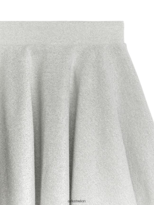 ARKET Glitzerrock Silber Kinder 8RF08T1386 Kleidung