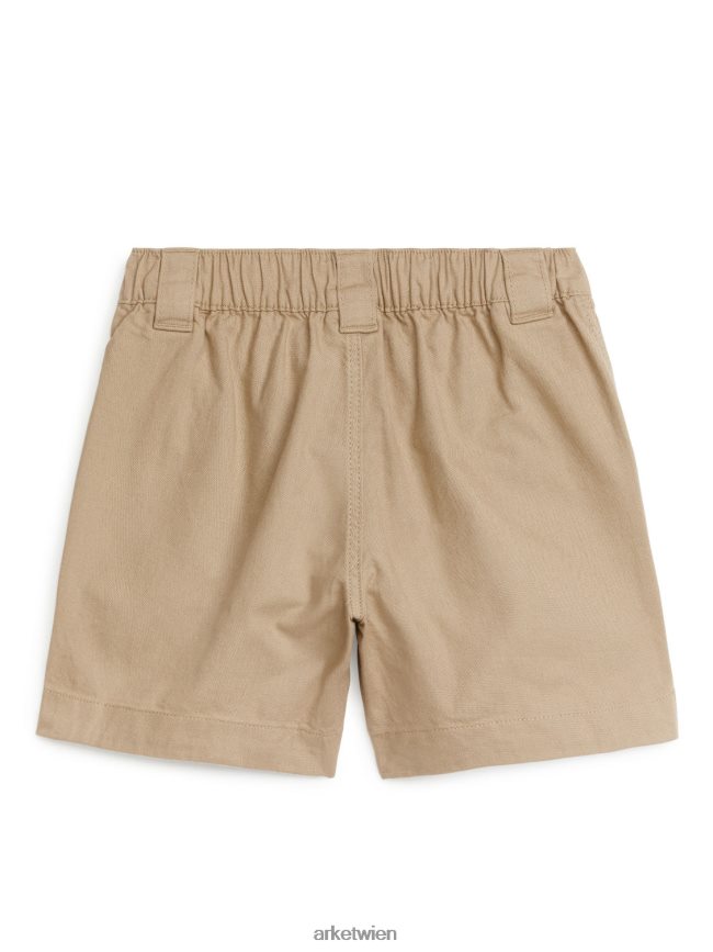 ARKET Baumwollshorts Beige Kinder 8RF08T1536 Kleidung