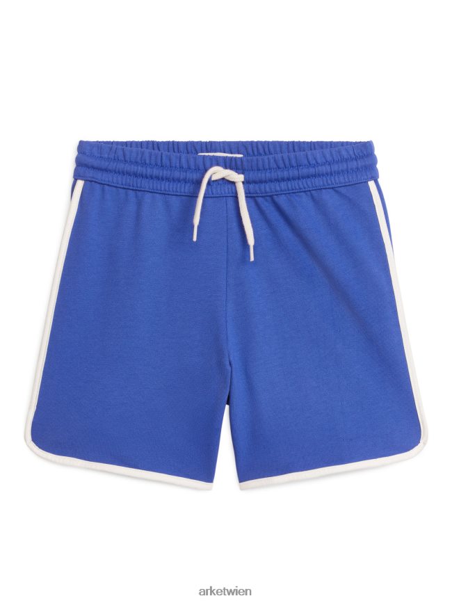 ARKET Baumwollshorts Blau Weiss Kinder 8RF08T1556 Kleidung