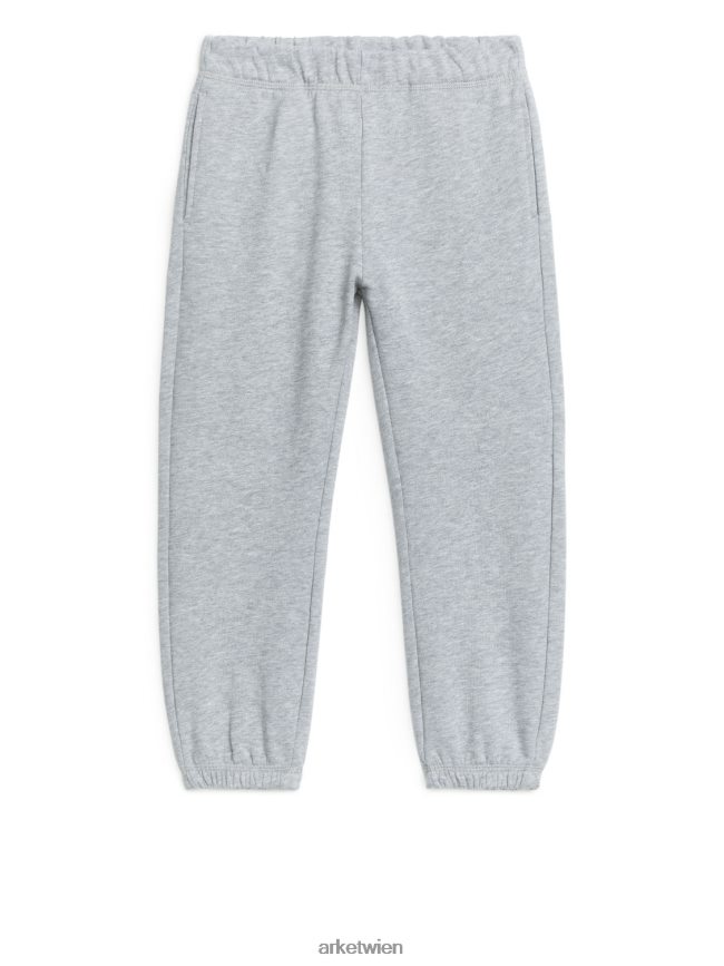 ARKET College-Jogginghose graue Melange Kinder 8RF08T1580 Kleidung