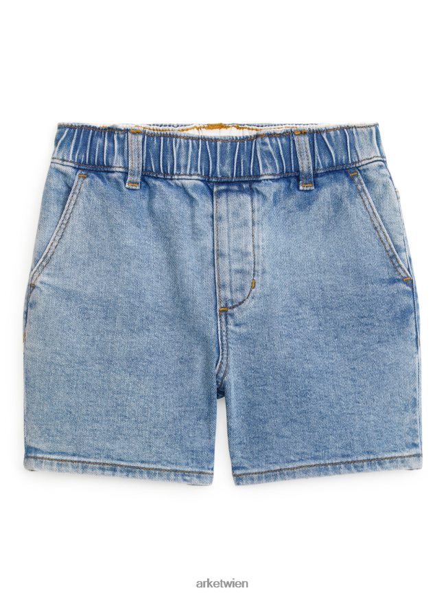ARKET Denim-Stretch-Shorts hellblau Kinder 8RF08T1541 Kleidung