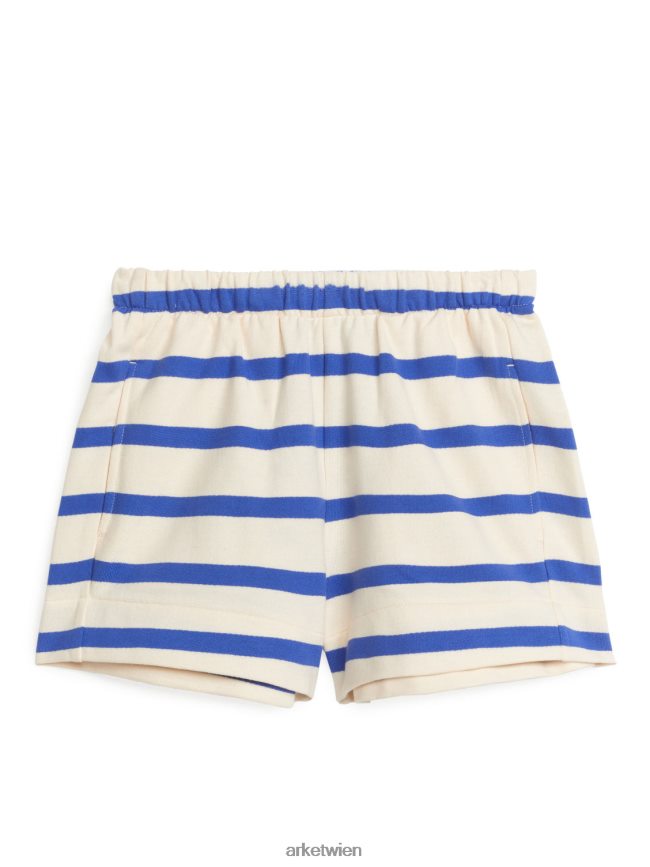 ARKET French-Terry-Shorts blau/gestreift Kinder 8RF08T1561 Kleidung