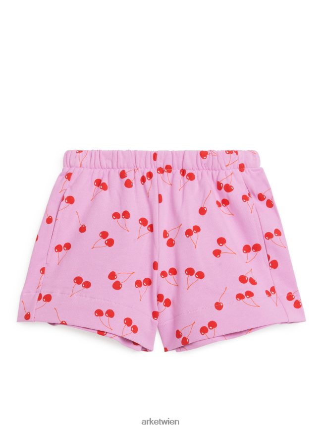 ARKET French-Terry-Shorts rosa/kirschen Kinder 8RF08T1553 Kleidung