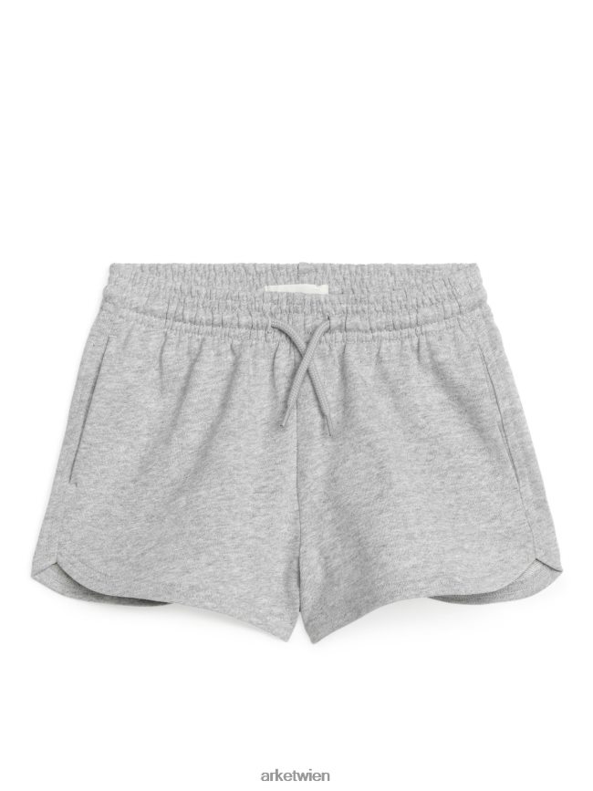 ARKET Frottee-Shorts graue Melange Kinder 8RF08T1586 Kleidung