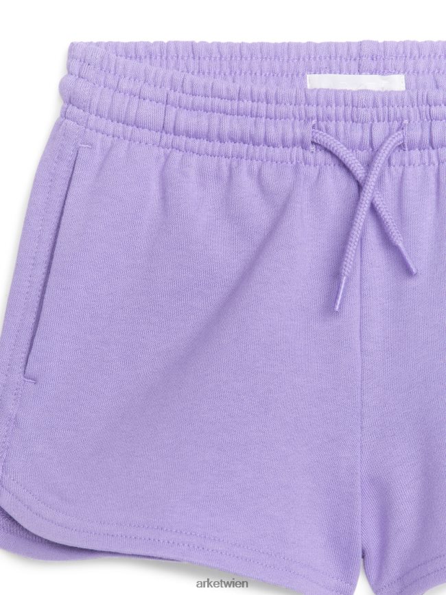 ARKET Frottee-Shorts lila Kinder 8RF08T1585 Kleidung