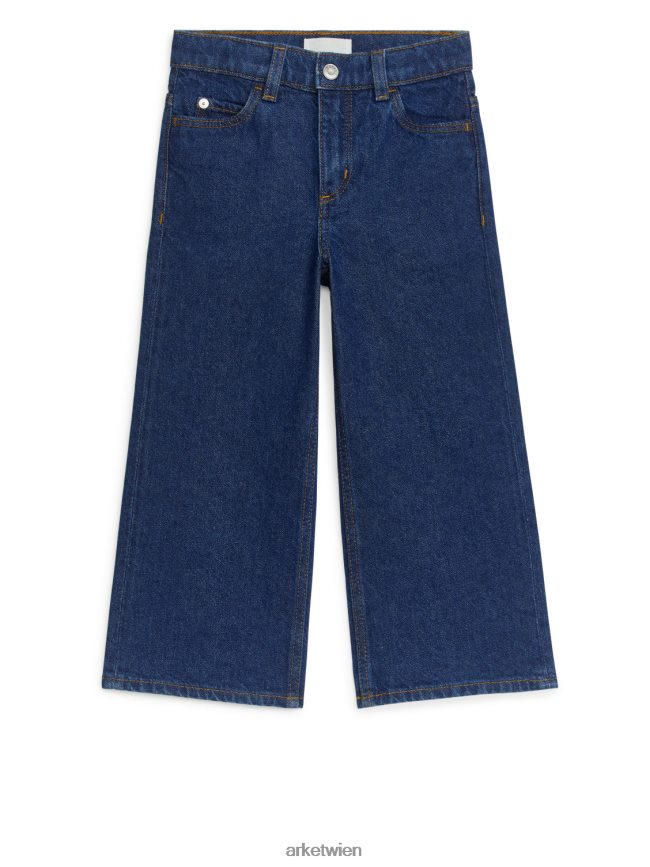 ARKET Jeans mit weitem Bein Dunkelblau Kinder 8RF08T1570 Kleidung